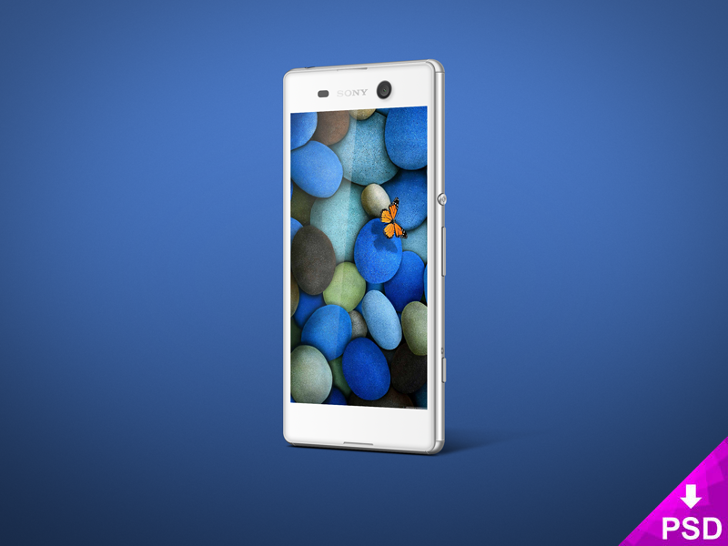 Sony Xperia M5 Mockup psd file