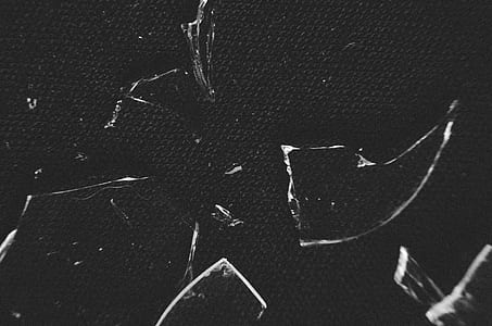 broken glass on black textile thumbnail