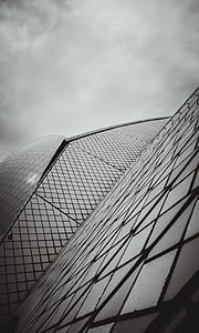 grayscale photography of a building thumbnail