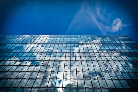 worm's eye view of glass high-rise building thumbnail