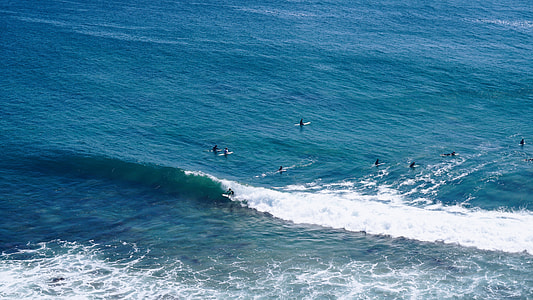aerial view oh ocean during daytime thumbnail
