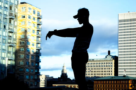 silhouette of standing man thumbnail