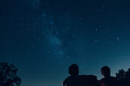two person looking on stars during daytime thumbnail