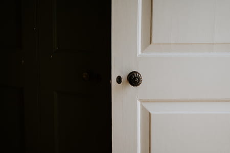 white wooden door thumbnail