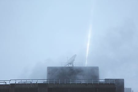 satellite dish on top of tower thumbnail