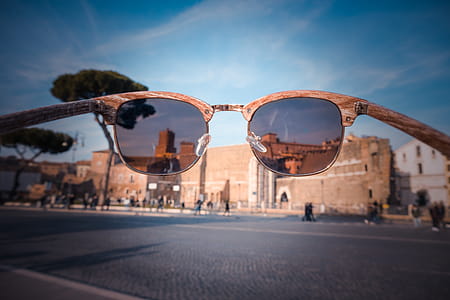Sunglasses View Brown Building thumbnail