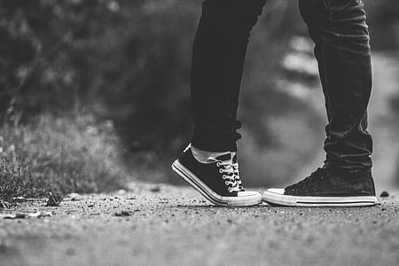 one person tiptoed infront of another person thumbnail