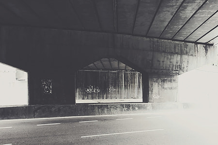 grayscale photo of wall thumbnail
