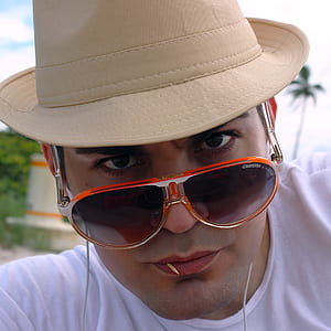 man with serous face talking selfie thumbnail