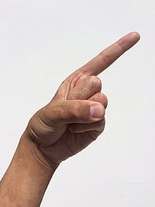 person showing index finger thumbnail