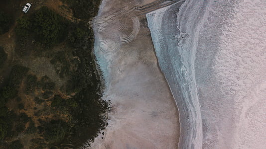 areal photography of seashore thumbnail