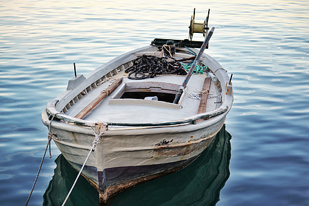 white motorboat on body of water thumbnail