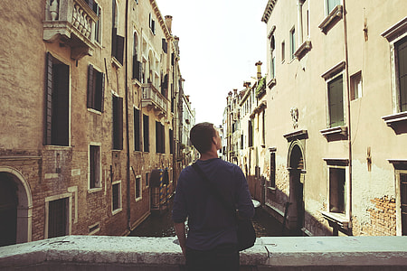 man in blue sweatshirt thumbnail