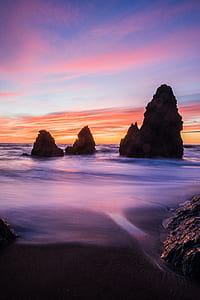 silhouette of rock formations thumbnail