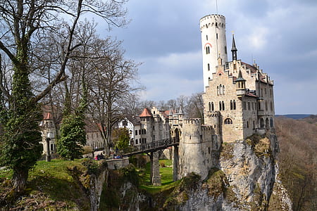 gray concrete cathedral on cliff thumbnail