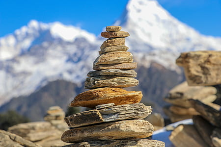 brown stone stack outdoors thumbnail