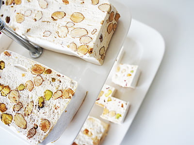 baked cake on white ceramic tray thumbnail