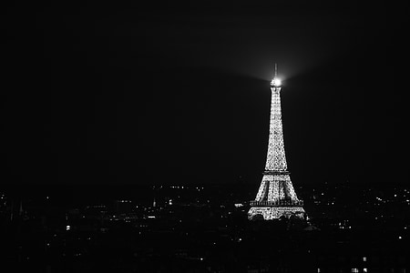 grayscale photography of Eiffel Tower thumbnail