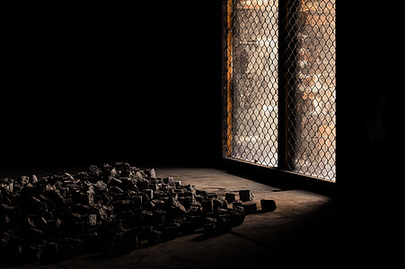 Protest, brick, doorway, shadow thumbnail