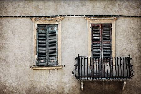 balcony, window, building, old thumbnail