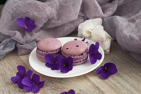 two baked cookies on white ceramic plate thumbnail