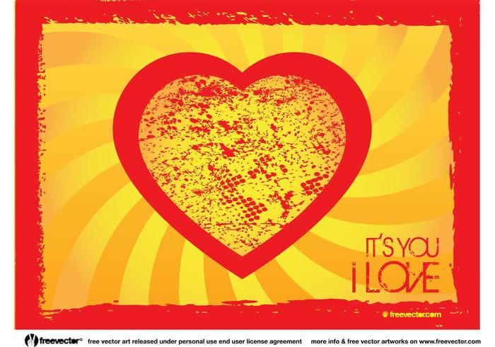 Grunge Heart Svg Eps Ai File Free Graphics Uihere