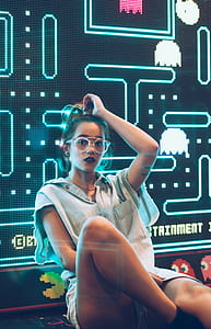 woman holding hair inside room thumbnail