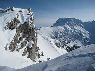 landscape photography of snow coated mountains thumbnail