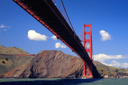 red bridge near mountain thumbnail