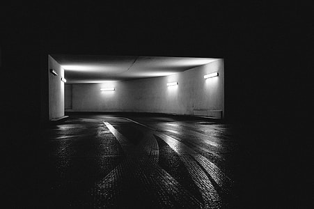 grayscale photo of highway thumbnail