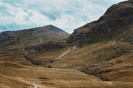 low-angle photography of mountain thumbnail