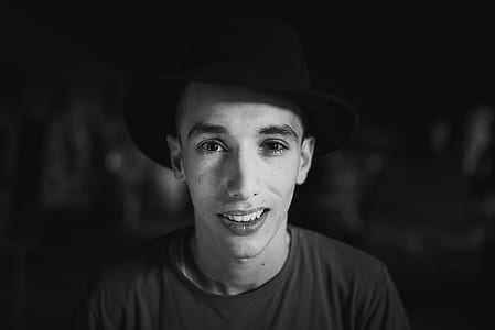 black-and-white, man, person, model thumbnail