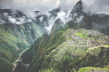 aerial photograph of green mountain thumbnail