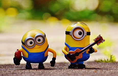two minions playing instruments toy thumbnail