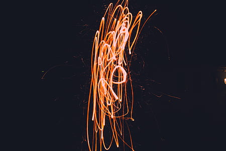 steel wool photography of amber thumbnail