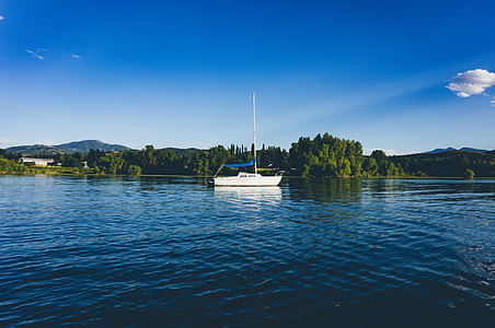 white yacht on river thumbnail