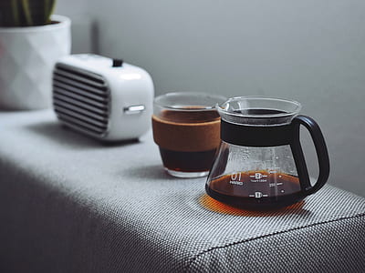 clear and black coffee mug thumbnail