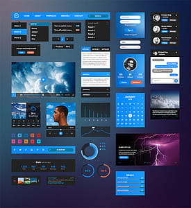 Bussolini.com Retina UI Kit • Free Download psd file