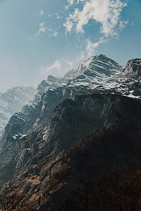 snow capped mountain under clear sky thumbnail