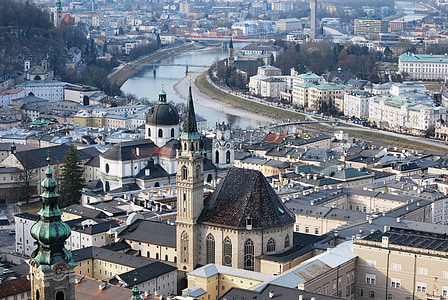 aerial photography of the city thumbnail