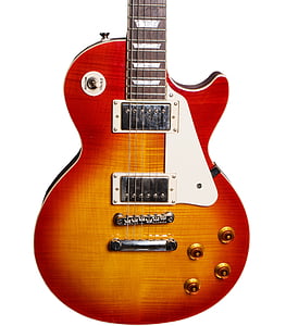 red and brown Gibson-type electric guitar thumbnail