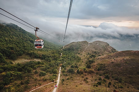 cable car over mountain thumbnail