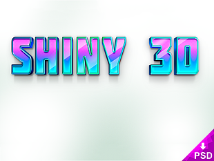 Shiny Layer Style psd file
