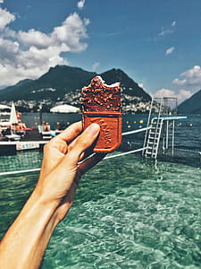 Person Holding Chocolate Bar thumbnail