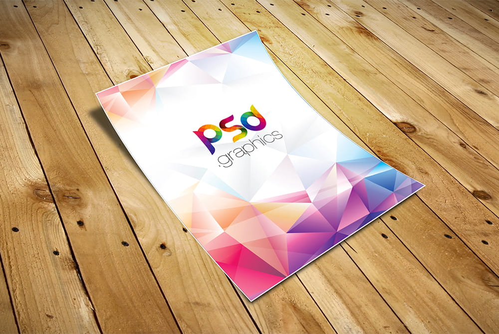 A4 Paper Flyer Mockup PSD psd file
