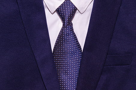 purple blazer and satin necktie thumbnail