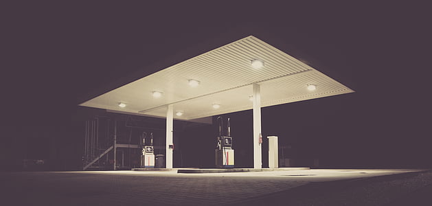 white and gray gas station thumbnail