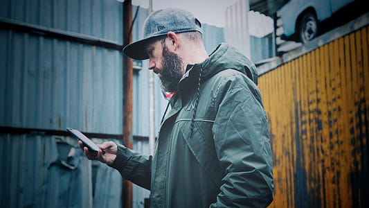 Man Wearing Black Hoodie thumbnail