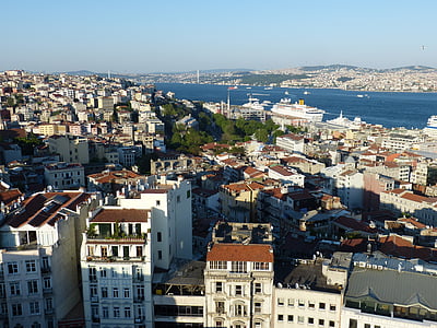 aerial view of city near body of water thumbnail