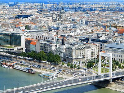 Cityscape of Budapest in Hungary with urban buildings thumbnail